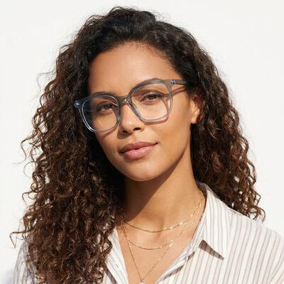 Gilbert Lunettes Carrées Bleues