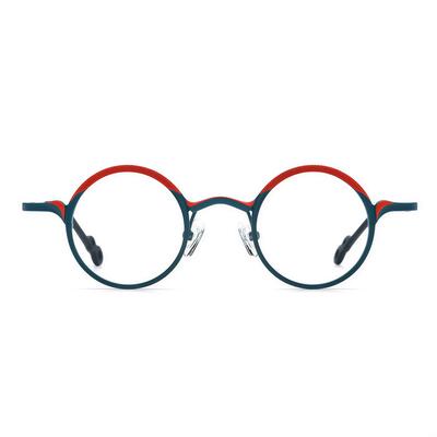 Rosa Lunettes Rondes Vertes