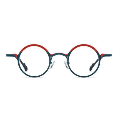 Rosa Lunettes Rondes Vertes