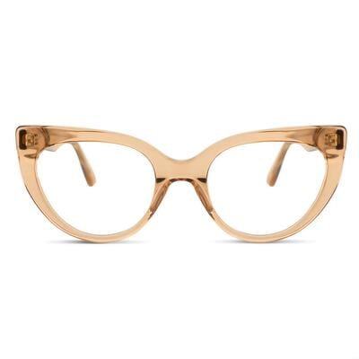 Roberta Champagnerfarbene Cat Eye Brille