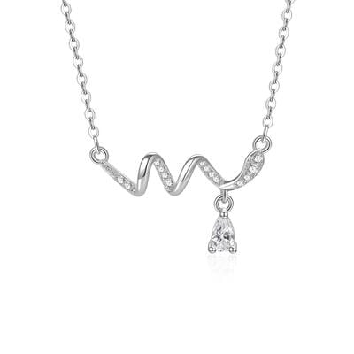 Jeulia Collar Serpiente con Lágrima