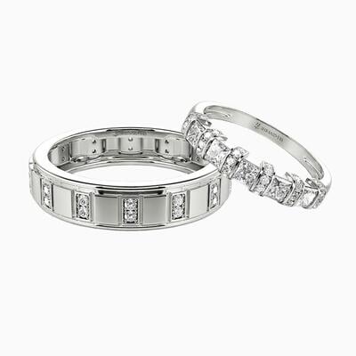"Other Half of Now" Couple‘s Ring Set