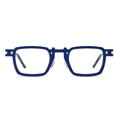 Jeremy Blaue Quadratische Brille