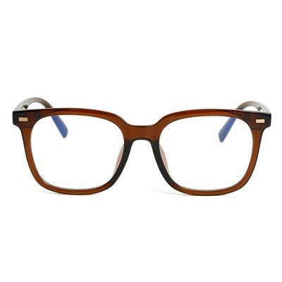 Ella Brown Square Glasses