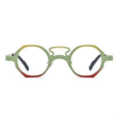 Matre Grüne Geometrische Brille