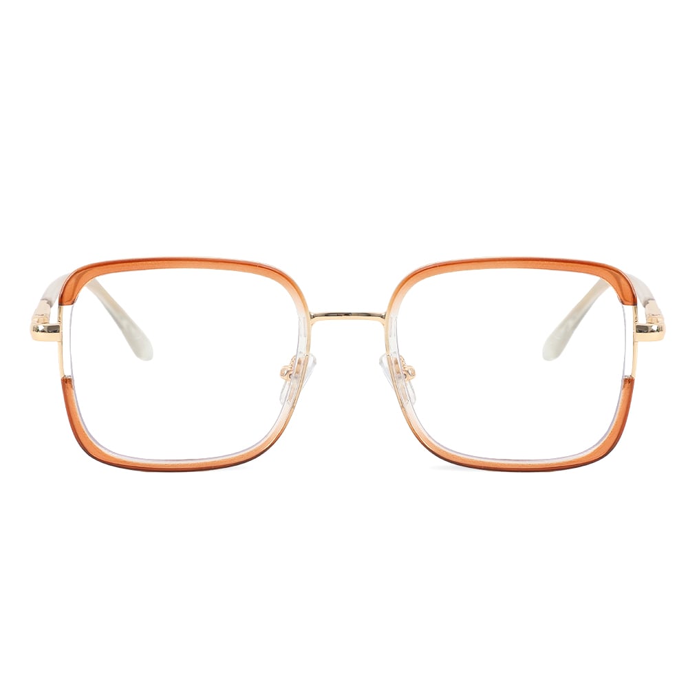 Edeline Brown Square Glasses