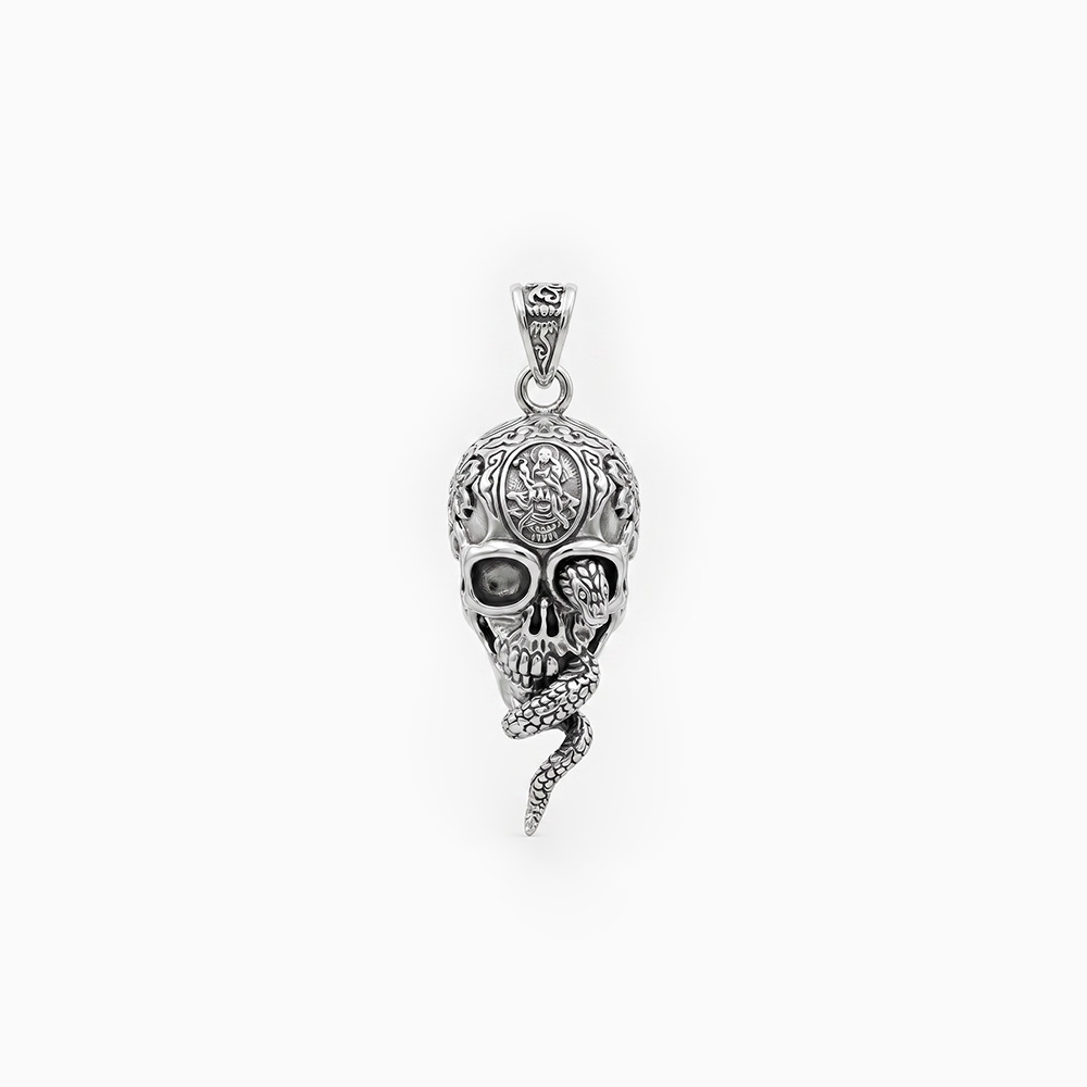 "Serpent's Eye" 925 Silver Men's Pendant