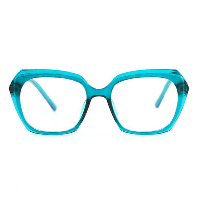 Alberta Green Geometric Glasses