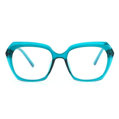 Alberta Green Geometric Glasses