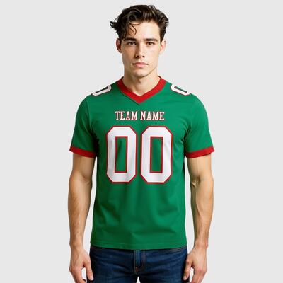 フットボール 名前 チーム名 番号 Tシャツ Vネック ジャージ スポーツウェア ユニフォーム 男女兼用 オーダーメイド