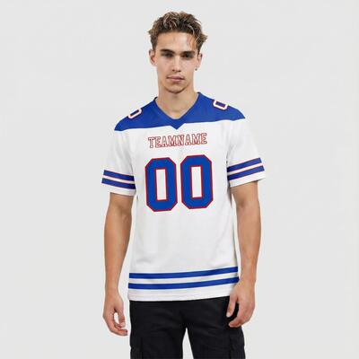 アメリカンフットボール Tシャツ ホワイト 名前 チーム名 ロゴ 番号入り 通気性 パーソナライズ対応 ユニセックス