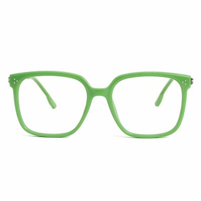Pearl Green Square Glasses
