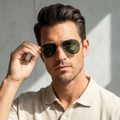 Gusta Lunettes de soleil Aviateur Orées