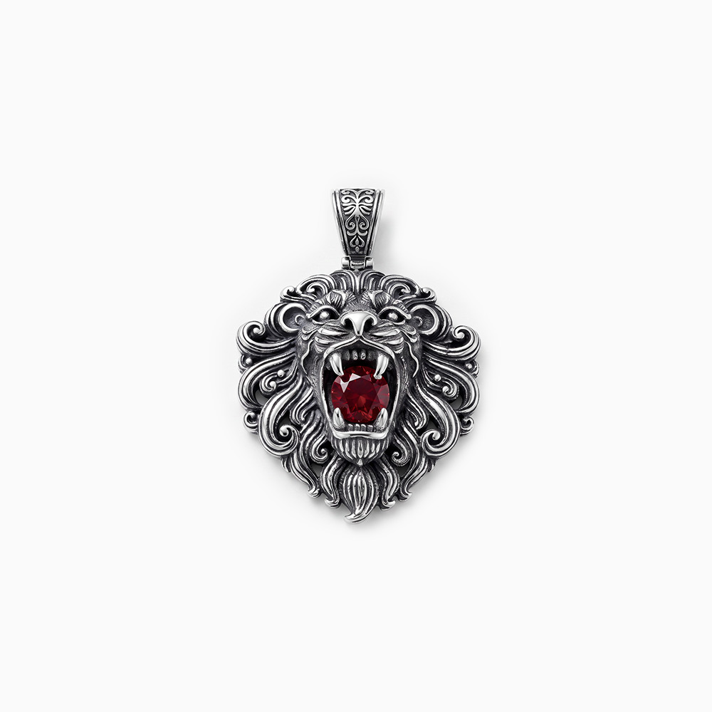"Night Hunter" 925 Silver Men's Pendant
