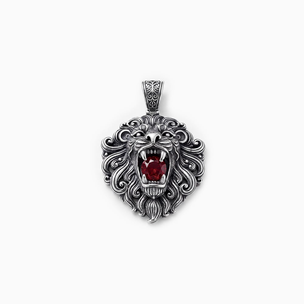 "Night Hunter" 925 Silver Men's Pendant