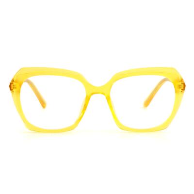 Alberta Gelbe Geometrische Brille