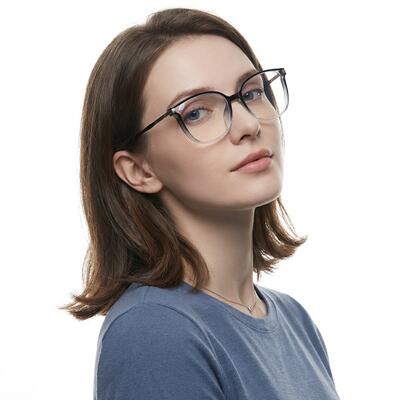 Saxto Black Round Glasses
