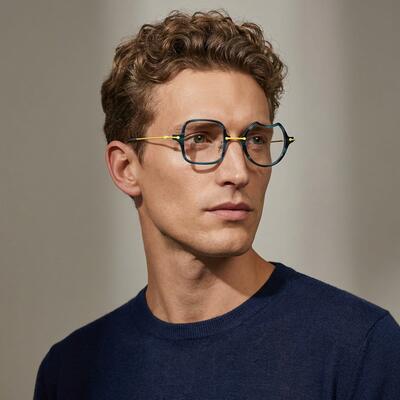 Oliver Blue Square Glasses