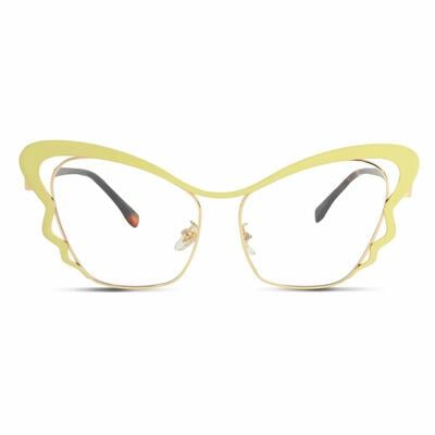 Snow Lunettes Cat Eye Jaunes