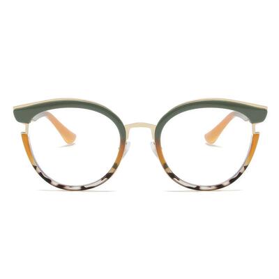 Harte Gelbe Cat Eye Brille