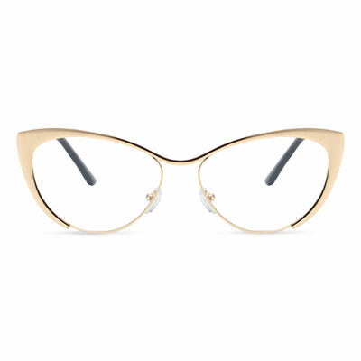 Dulles Goldene Cat Eye Brille