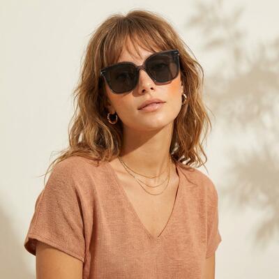 Alexander Gray Square Sunglasses