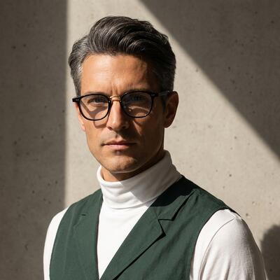 Martin Lunettes Carrées Écaille