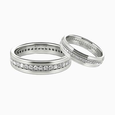 "Borrowed from Forever" Couple‘s Ring Set