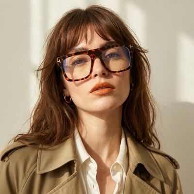 Vibrant Tortoise Square Glasses