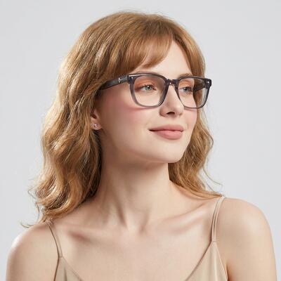 Clark Gray Square Glasses