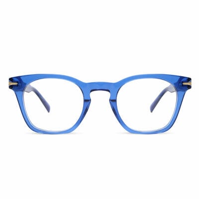 Euphemie Lunettes Carrées Bleues