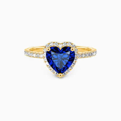 "You Are My Everything" 1ct Heart Cut Halo Engagement Ring