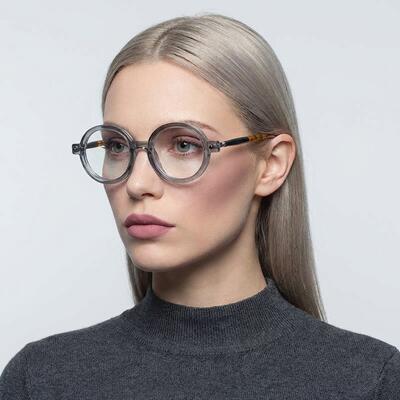 Chava Graue Runde Brille