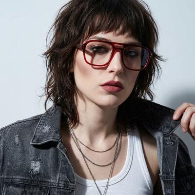 Robin Red Aviator Glasses