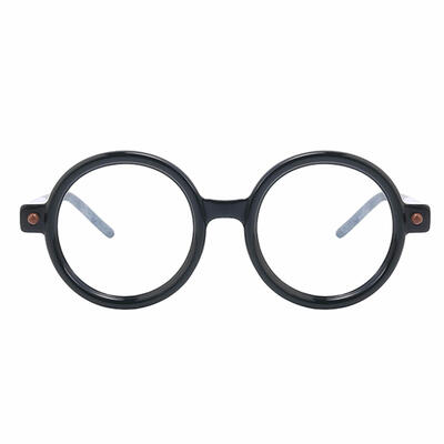 Chava Black Round Glasses