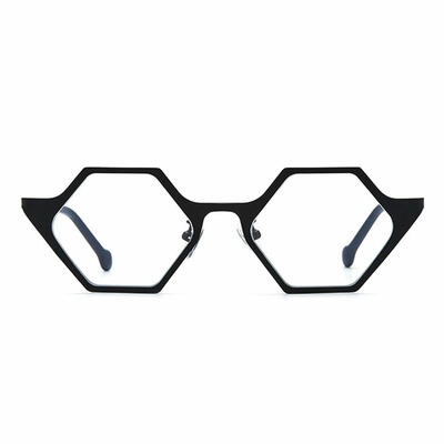 MacArthu Black Geometric Glasses