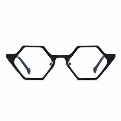 MacArthu Black Geometric Glasses