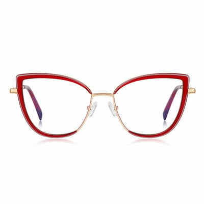Alva Red Cat Eye Glasses