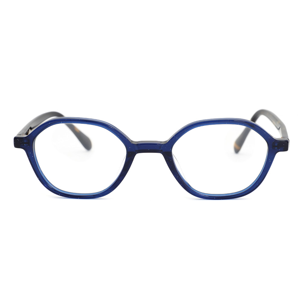 Evans Blue Geometric Glasses
