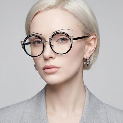 Juliana Black Round Glasses