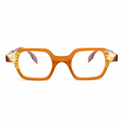 Penniy Orange Square Glasses