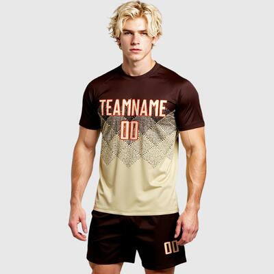 Custom Soccer Jersey Gradient Square Shape Sublimation for Summer Tournaments