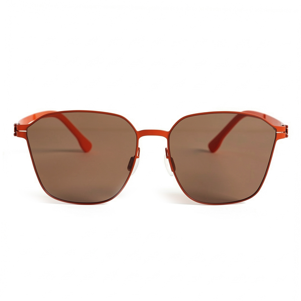 Benedict Orange Square Sunglasses