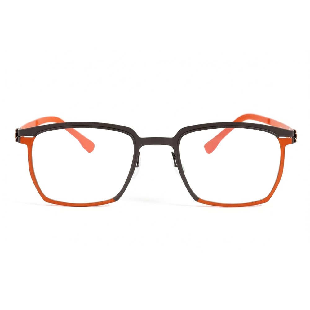 Morgan Orange Rectangle Glasses
