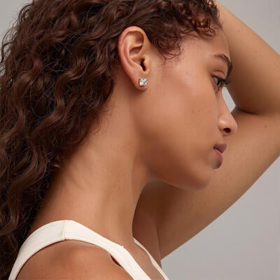 "The Rebirth" 2ct Radiant Cut Stud Earrings