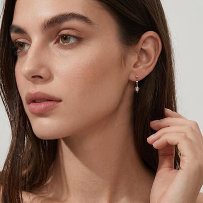 "Perdu dans la Lumière des Étoiles" Boucles d'Oreilles Tombantes