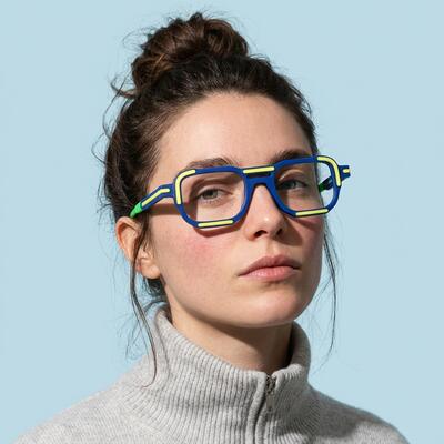 Baker Blue Aviator Glasses