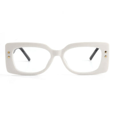 Huggins Lunettes Carrées Blanches