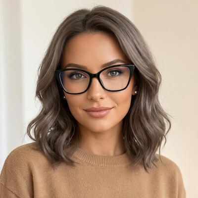 Gill Black Cat Eye Glasses