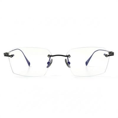 Montague Schwarze Rechteckige Brille